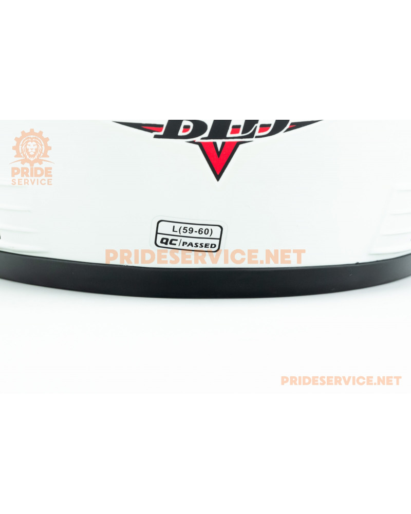 Шолом інтеграл BLD-825B L (59-60см), біло-червоний
