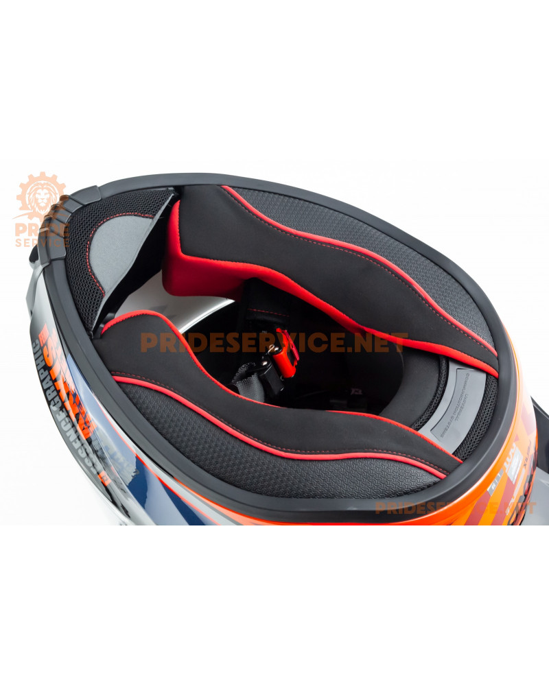 Шолом інтеграл FENIX ​​Essence (стандарт DOT/ECE) L (59см), чорно-помаранчевий