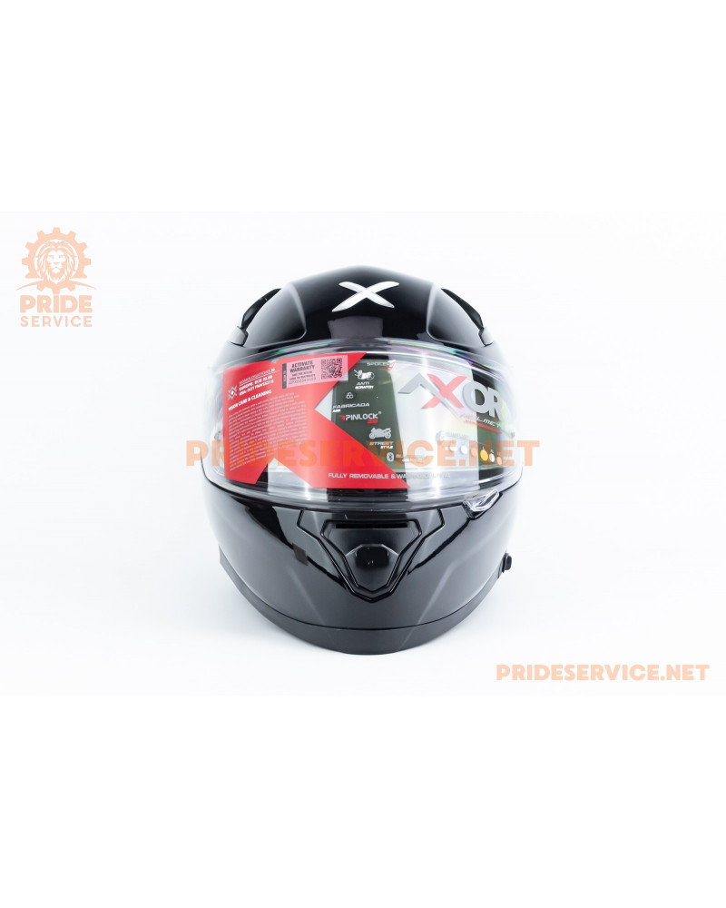 Шолом інтеграл APEX з пінлоком (стандарт DOT/ECE), висувні сонцезахисні окуляри L (59-60см), чорний Шолом інтеграл APEX з пінлоком (стандарт DOT/ECE), висувні сонцезахисні окуляри L (59-60см), чорний