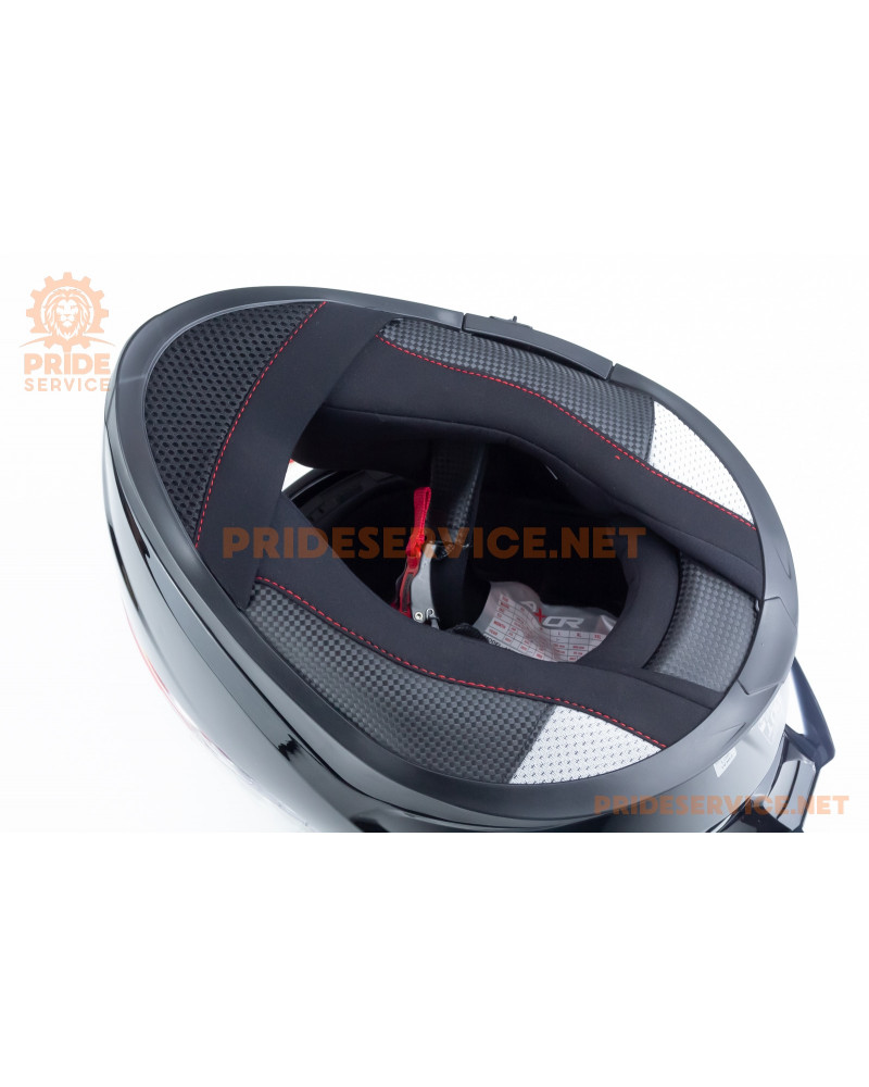 Шолом інтеграл APEX з пінлоком (стандарт DOT/ECE), висувні сонцезахисні окуляри L (59-60см), чорний Шолом інтеграл APEX з пінлоком (стандарт DOT/ECE), висувні сонцезахисні окуляри L (59-60см), чорний