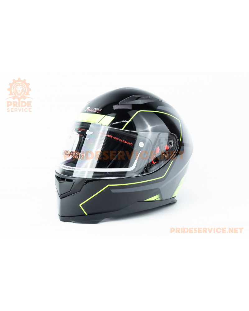 Шолом інтеграл GLX-313 S (55-56см), чорно-салатовий