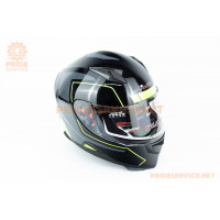 Шолом інтеграл GLX-313 S (55-56см), чорно-салатовий