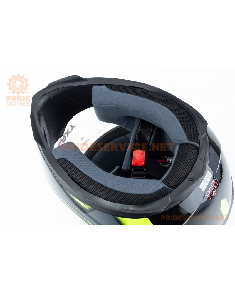 Шолом інтеграл GLX-313 S (55-56см), чорно-салатовий