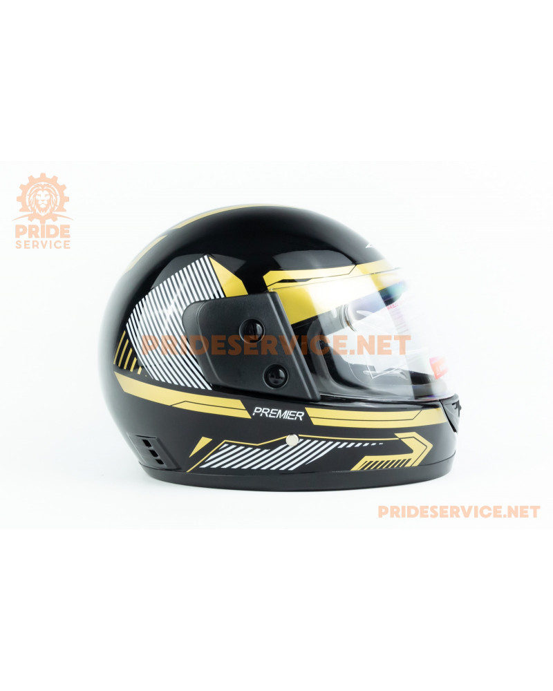 Шолом інтеграл BLD-825B S (55-56см), чорно-золотистий