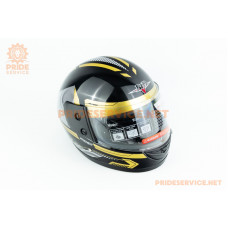 Шолом інтеграл BLD-825B S (55-56см), чорно-золотистий