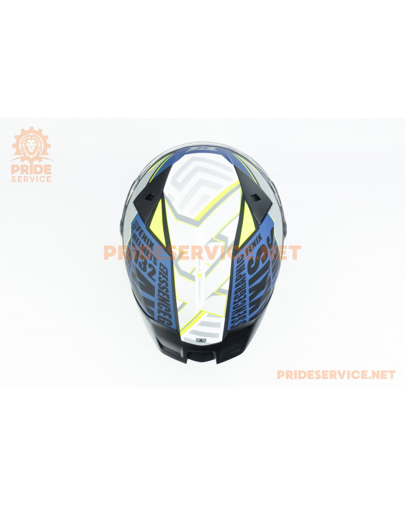 Шолом інтеграл FENIX ​​Essence (стандарт DOT/ECE) L (59см), чорно-синій мат