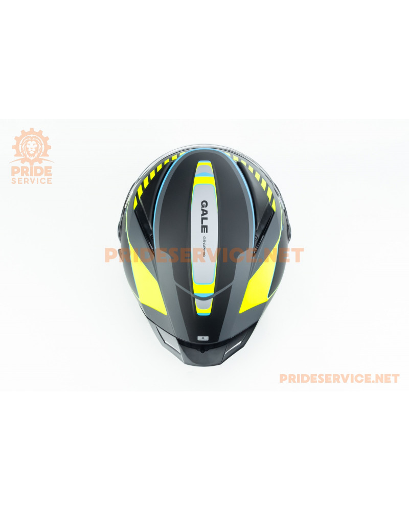 Шолом інтеграл PANTHER SV GALE (стандарт DOT/ECE), висувні сонцезахисні окуляри L (59-60см), чорно-салатовий мат Шолом інтеграл PANTHER SV GALE (стандарт DOT/ECE), висувні сонцезахисні окуляри L (59-60см), чорно-салатовий мат