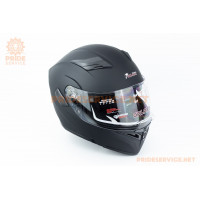 Шолом модуляр з відкидним підборіддям, висувні окуляри GLX-902 L (59-60см), чорний мат