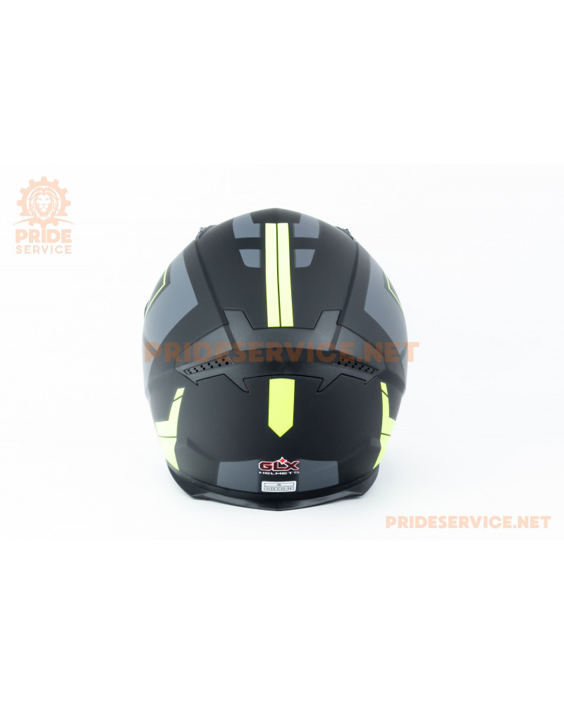 Шолом інтеграл GLX-313 S (55-56см), чорно-салатовий мат