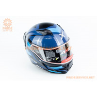 Шолом інтеграл HUNTER CORNET (стандарт DOT/ECE) L (59-60см), синьо-чорний Шолом інтеграл HUNTER CORNET (стандарт DOT/ECE) L (59-60см), синьо-чорний