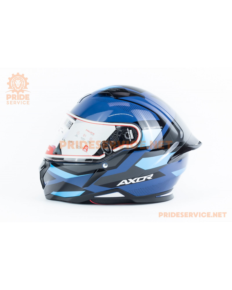 Шолом інтеграл HUNTER CORNET (стандарт DOT/ECE) L (59-60см), синьо-чорний Шолом інтеграл HUNTER CORNET (стандарт DOT/ECE) L (59-60см), синьо-чорний