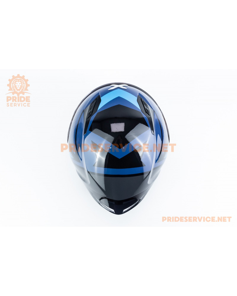 Шолом інтеграл HUNTER CORNET (стандарт DOT/ECE) L (59-60см), синьо-чорний Шолом інтеграл HUNTER CORNET (стандарт DOT/ECE) L (59-60см), синьо-чорний