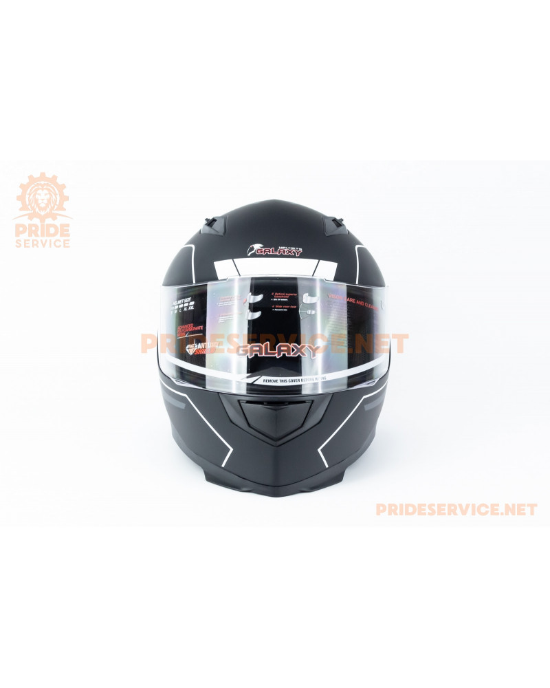Шолом інтеграл GLX-313 M (57-58см), чорно-білий мат