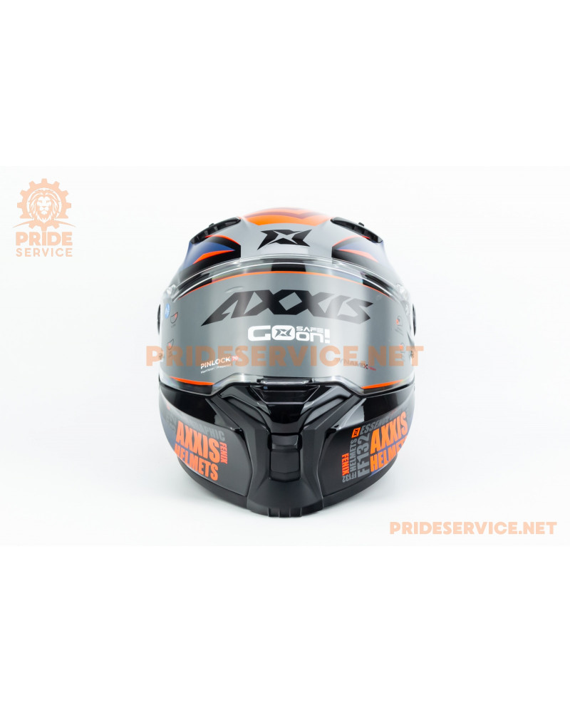 Шолом інтеграл FENIX ​​Essence (стандарт DOT/ECE) S (55-56см), чорно-помаранчевий