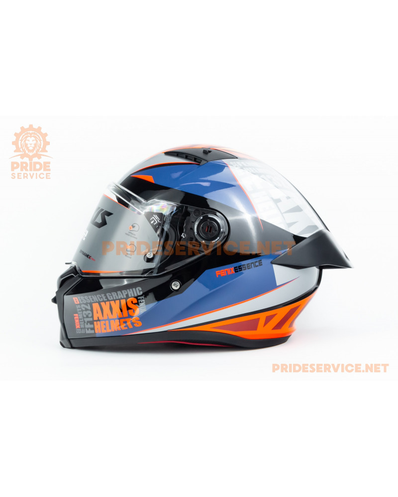 Шолом інтеграл FENIX ​​Essence (стандарт DOT/ECE) S (55-56см), чорно-помаранчевий