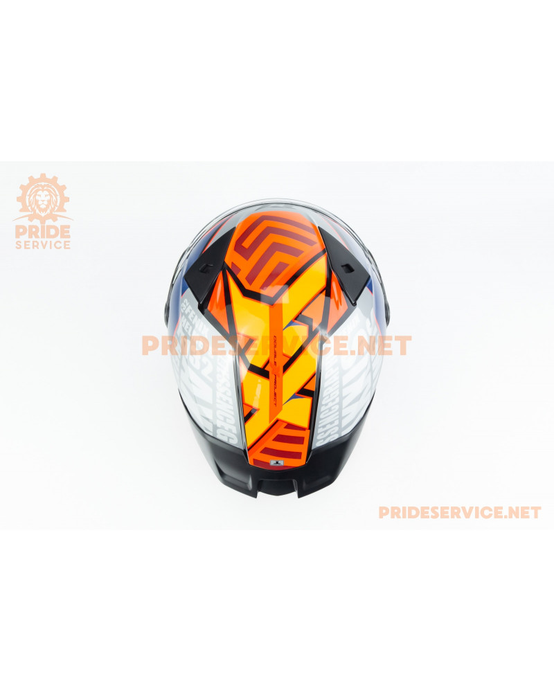 Шолом інтеграл FENIX ​​Essence (стандарт DOT/ECE) S (55-56см), чорно-помаранчевий