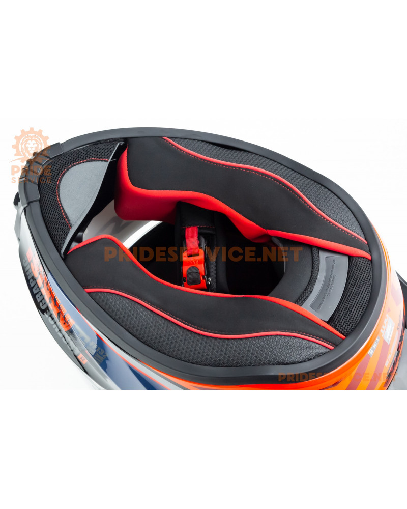 Шолом інтеграл FENIX ​​Essence (стандарт DOT/ECE) S (55-56см), чорно-помаранчевий