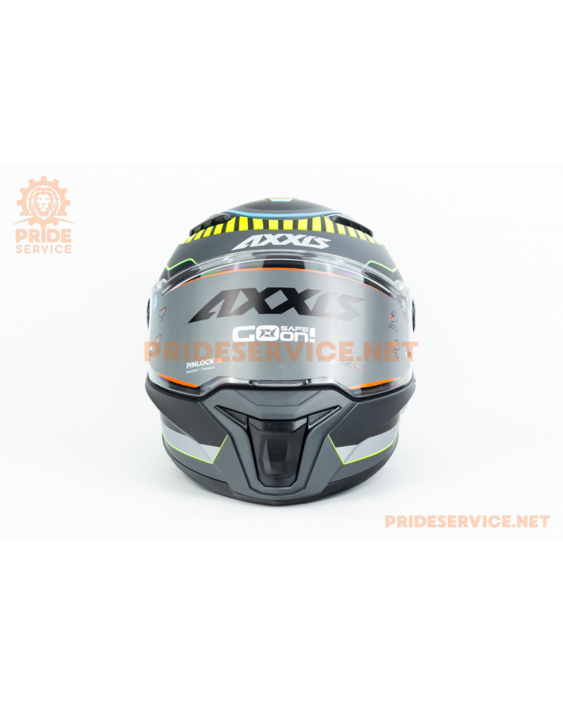 Шолом інтеграл PANTHER SV GALE (стандарт DOT/ECE), висувні сонцезахисні окуляри М (57-58см), чорно-салатовий мат Шолом інтеграл PANTHER SV GALE (стандарт DOT/ECE), висувні сонцезахисні окуляри М (57-58см), чорно-салатовий мат