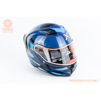 Шолом інтеграл HUNTER CORNET (стандарт DOT/ECE) М (57-58см), синьо-чорний Шолом інтеграл HUNTER CORNET (стандарт DOT/ECE) М (57-58см), синьо-чорний