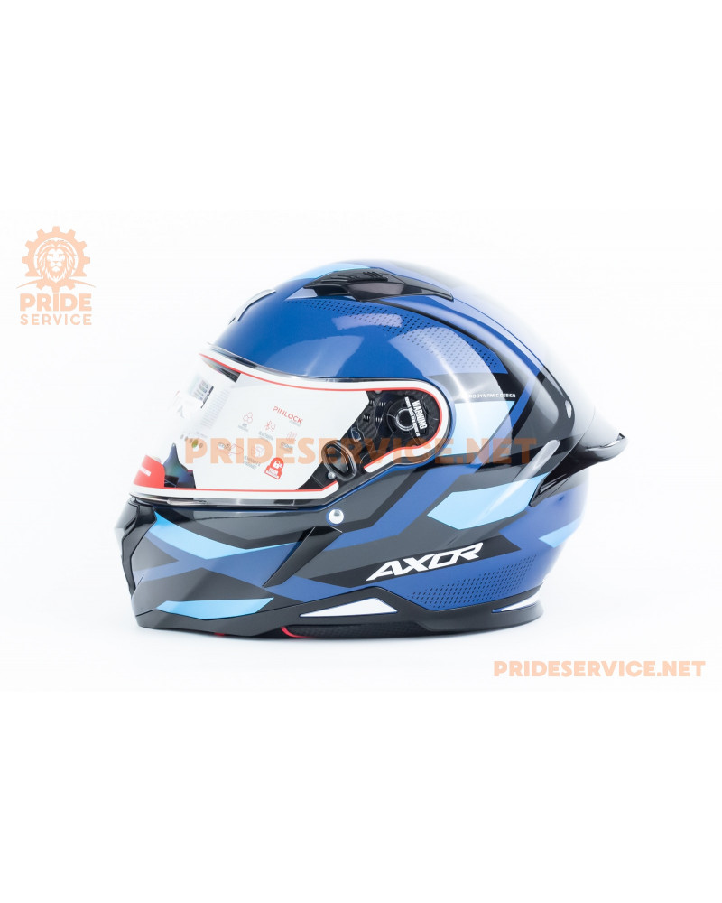 Шолом інтеграл HUNTER CORNET (стандарт DOT/ECE) М (57-58см), синьо-чорний Шолом інтеграл HUNTER CORNET (стандарт DOT/ECE) М (57-58см), синьо-чорний