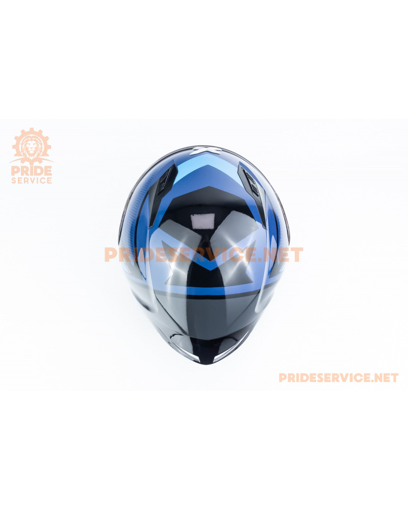 Шолом інтеграл HUNTER CORNET (стандарт DOT/ECE) М (57-58см), синьо-чорний Шолом інтеграл HUNTER CORNET (стандарт DOT/ECE) М (57-58см), синьо-чорний