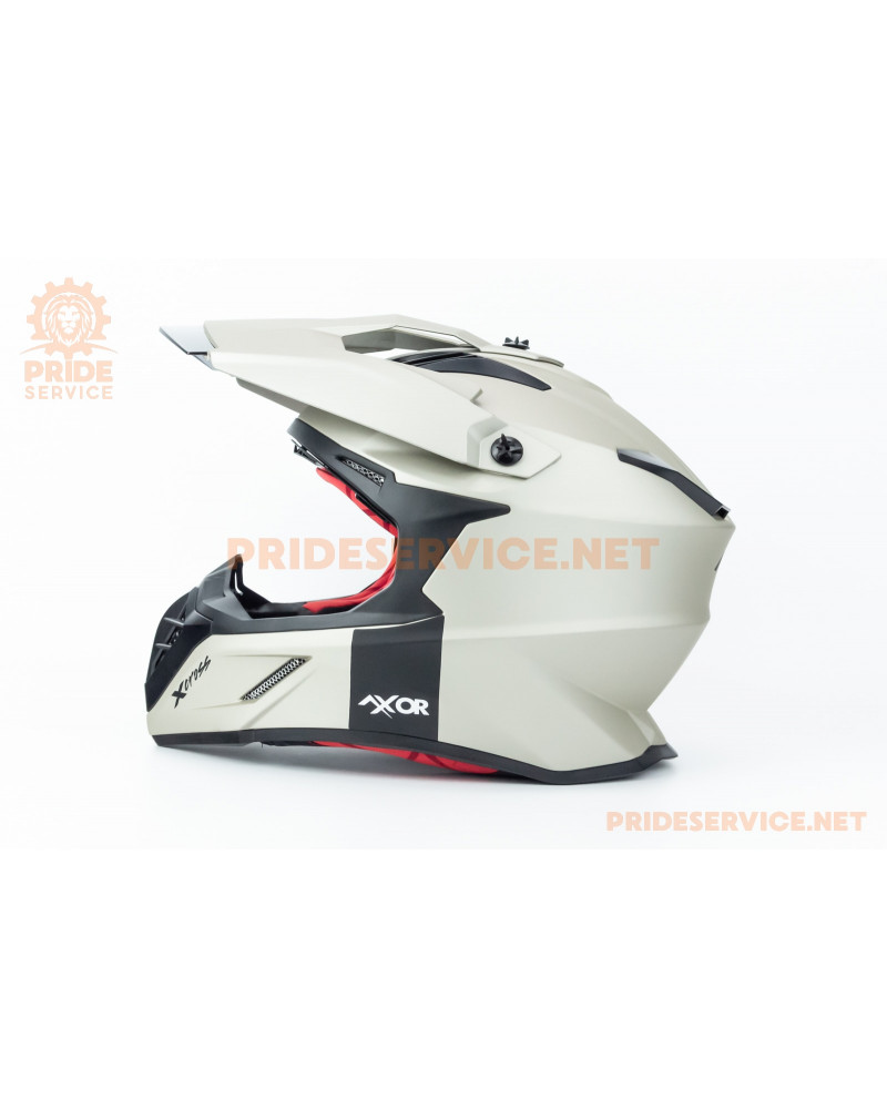 Шолом кросовий X CROSS (стандарт DOT/ECE) М (57-58см), нікель мат