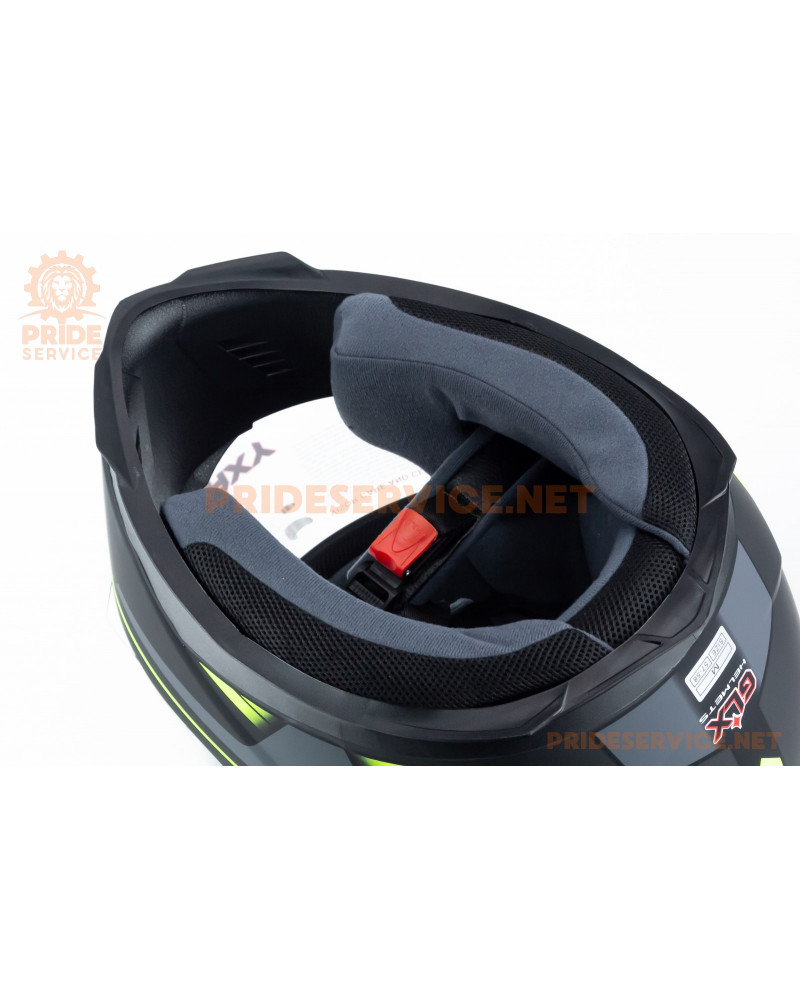 Шолом інтеграл GLX-313 M (57-58см), чорно-салатовий мат