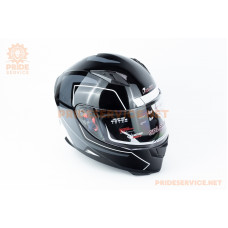 Шолом інтеграл GLX-313 L (59-60см), чорно-білий