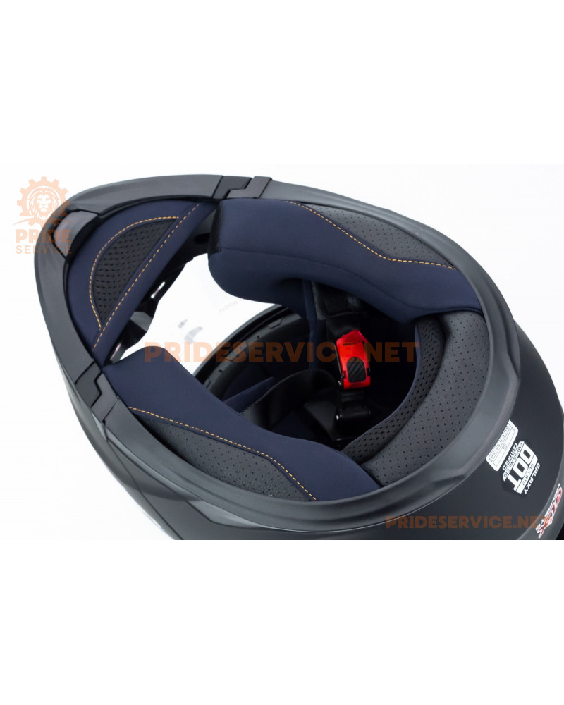 Шолом модуляр з відкидним підборіддям (стандарт DOT), висувні окуляри GLX-912 S (55-56см), чорний мат