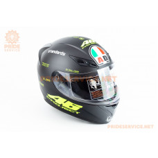 Шолом інтеграл з LED підсвічуванням, висувні окуляри K-3 S, чорно-салатовий PROJECT 46 мат