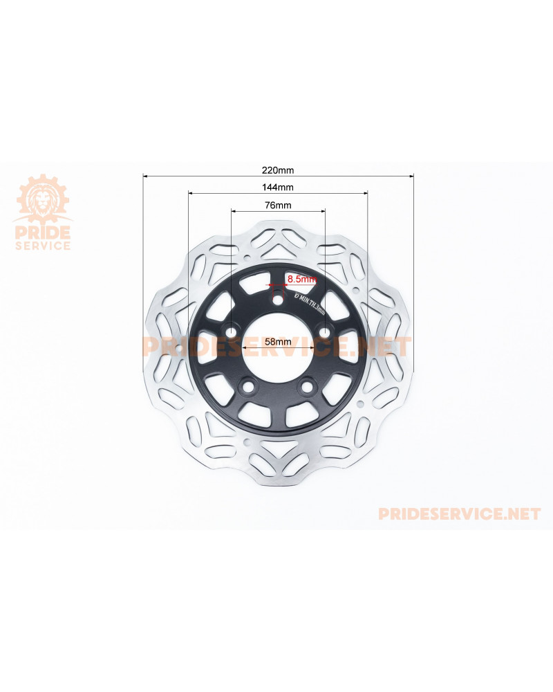 Tekken 250 Диск гальмівний задній, D-220мм NEW