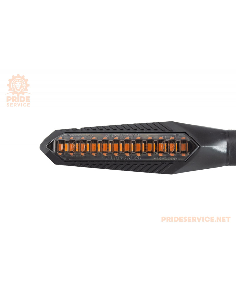 Tekken New/CRF-250 New поворотник діодний на гнучкій ніжці LED ТОНКИЙ "секвентальний", к-кт 2шт тип 2