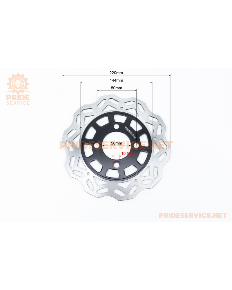 Tekken 250 Диск гальмівний задній, D-220мм