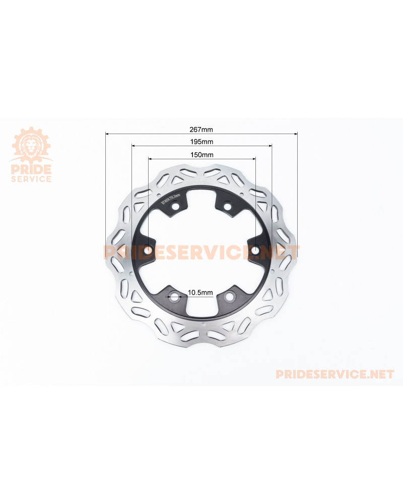 Tekken 250 Диск гальмівний передній, D-267мм