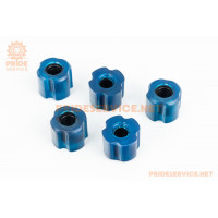 Втулка в трубу D-26мм (d-8мм D-23,5мм H-20мм) к-кт 5шт силыконові, сині