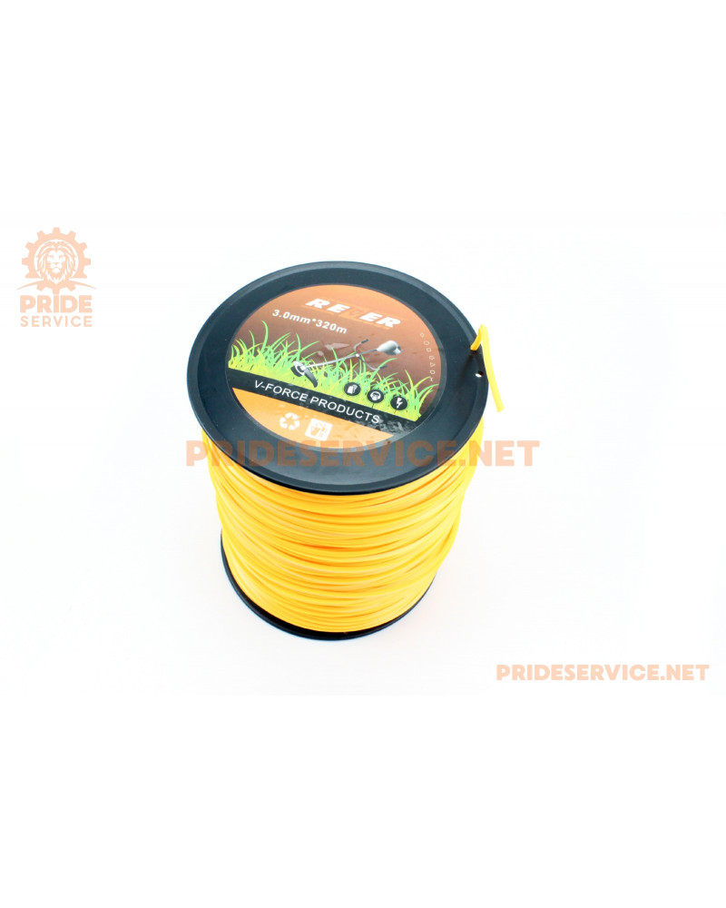 Струна косильна d-3,0мм, 320м, 5LB "квадрат"