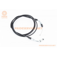 Трос газу 4Т-150cc (кріплення верхнє з різьбою) (трос 207см; кожух 197см)