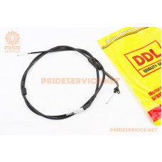 Трос газу для GY6 під карбюратор JH70 (кріплення верхнє з шайбою) (з регулюванням по довжині) (трос 196см; кожух 186см)