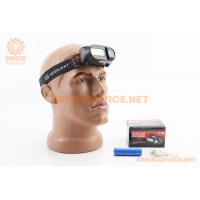 Ліхтар налобний 1+12 діодів 180 lumen, Li-ion 3.7V 800mAh зарядка від USB, вологозахисний, чорний KX-1804 Ліхтар налобний 1+12 діодів 180 lumen, Li-ion 3.7V 800mAh зарядка від USB, вологозахисний, чорний KX-1804