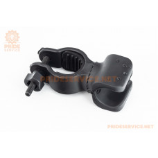 Кріплення ліхтаря на кермо велосипеда, регульоване, пластмасове, чорне JY-ZJ004