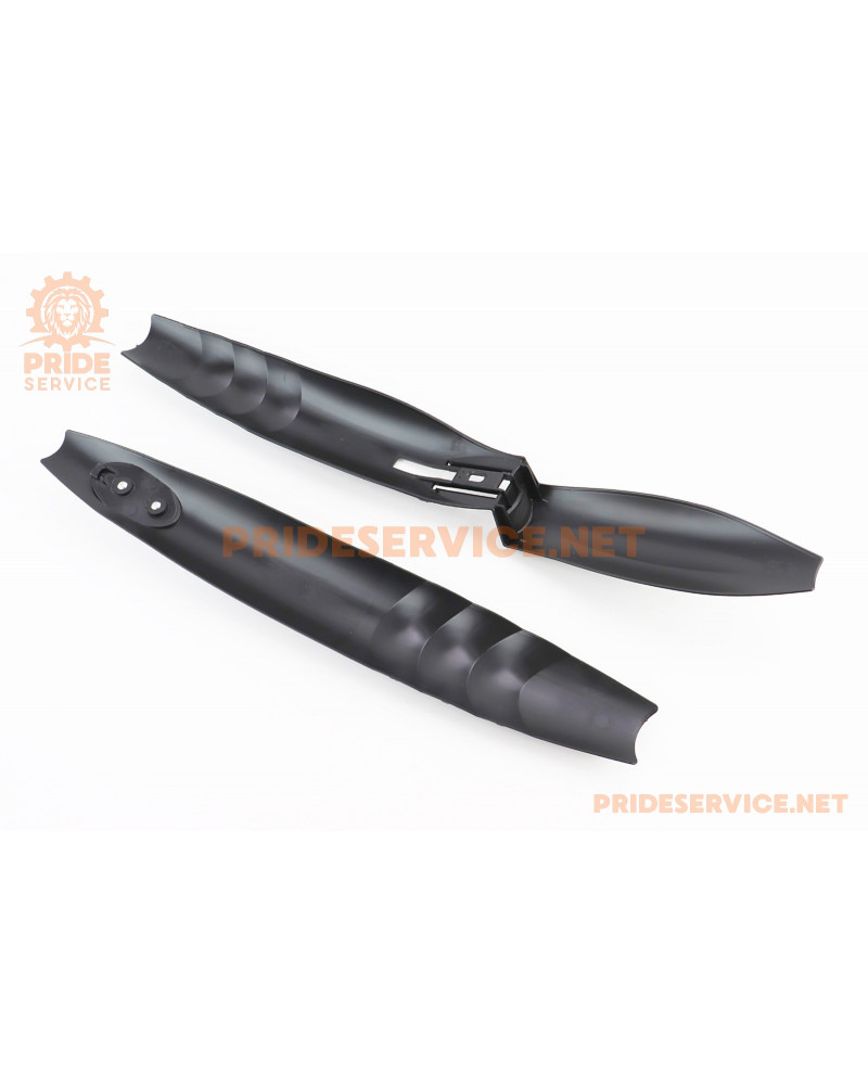 Крила пластмасові 24-26" MTB швидкознімні, чорні HC-373