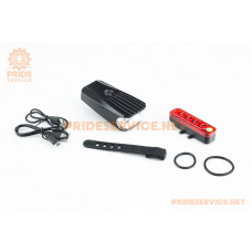 Ліхтар передній 800 lumen+задній 300 lumen, зарядка від USB, вологозахисні к-кт, QX-T0105
