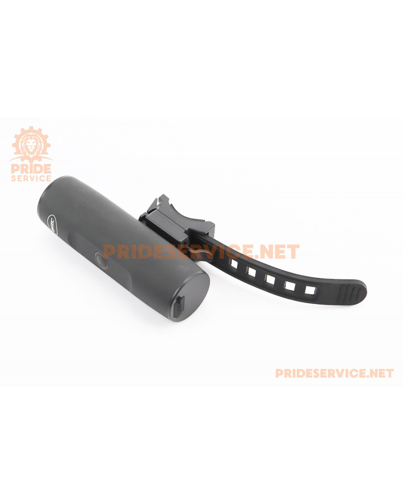 Ліхтар передній 1 діод 300 lumen алюмінієвий, Li-ion 3.7V 2200mAh зарядка від USB, вологозахисний, чорний TX 300