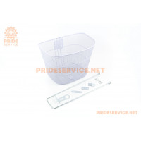 Кошик передній 28" (сітка), білий "Метелик" TH-158