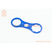 Ключ зняття Preload вилок SUNTOUR (XCM, XCR, XCT) 12Т та RST (OMEGA,Gila) 8Т, алюмінієвий, синій