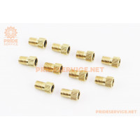 Перехідник шланга насоса з резинкою (золотник Schrader AV-Presta FV) 10шт к-кт