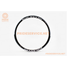 Обід 27,5" (584x19) V-brake "крапля", 14Gх36H алюмінієвий, чорний "GRAVITY" A-024