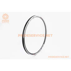 Обід 28" (622x19) V-brake "крапля", 14Gх36H алюмінієвий, чорний "GRAVITY" ZLA-015B