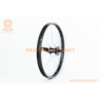 Колесо 20" заднє, втулка ХВЗ черв'ячна 14Gx28H чорне