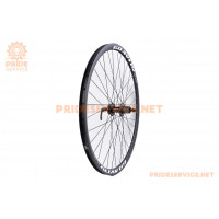 Колесо 29" заднє Disk-brake, обід "крапля" та втулка Neco (MS37R) 14Gx36H алюмінієві, під касету 8-9зв, кріпл. ексцентрик, "GRAVITY" (2)